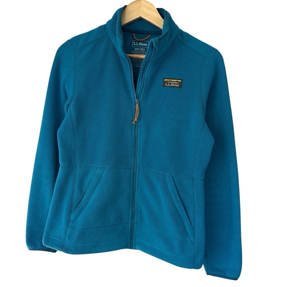 L.L. Bean Women's Mountain Classic Fleece Jacket, Teal Blue, XXS